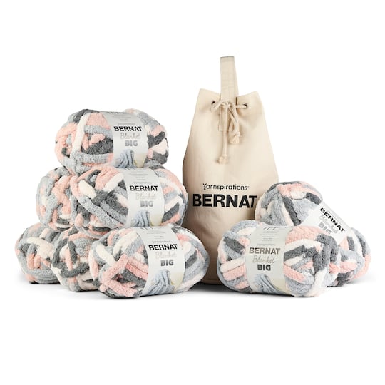 8 Pack Bernat&#xAE; Blanket Big&#x2122; Yarn with Bag